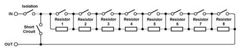 programmable resistor chain