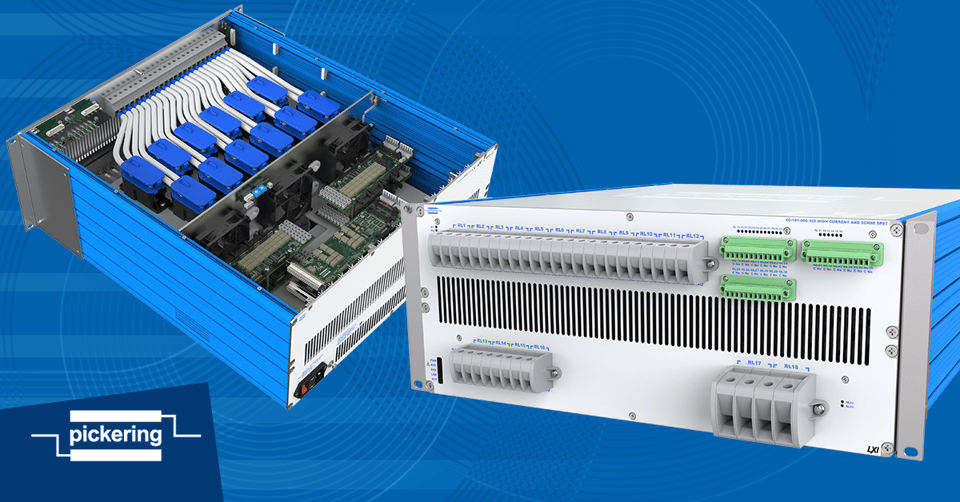 Pickering's LXI High Current and Sense Switching Chassis